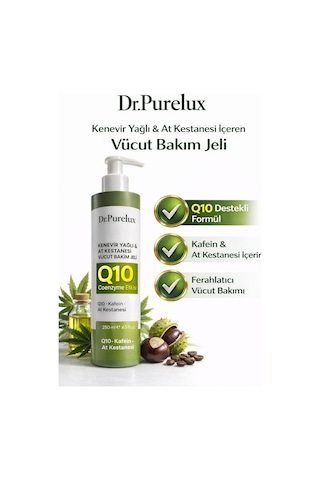 Q10 Coenzyme + Kafein & At Kestanesi İçeren - Sıkılaştırıcı Selülit Jeli Rahatlatıcı Vücut Masaj J
