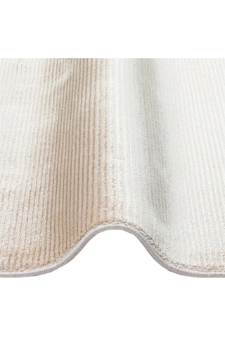 Hoom Rugs Como Nap 01 Latte Viskon & Floş Sık Dokuma Modern Salon Halısı Krem