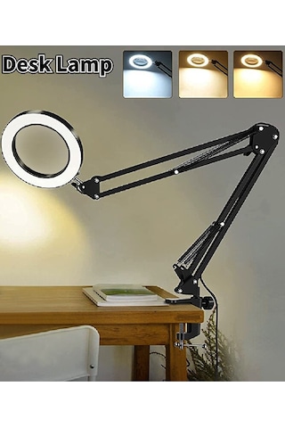 Wlue Flexible Metal 72 Led Ring Masa Lambası 360 Dönebilen Esnek Diğer