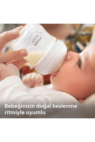 Philips Avent Doğal Tepkili Biberon Emziği, 2'li Paket, 0 Ay+, 1 Numara, Akıtmaz Emzik, Kolik Ve Gaz Önleyici, Bpa