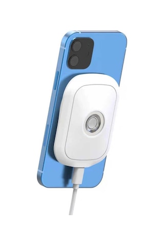 Vokamo Wrl-01 Mıknatıslı Kablosuz Şarj Araç Telefon Tutucu-Beyaz