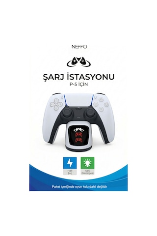 Ps5 Joystick Şarj Standı Dualsense Göstergeli Şarj Istasyonu