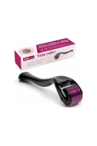 Saç Çıkarma Tarağı Dermaroller 540 Iğneli Roller 1 Mm Iğne Cilt Yüz Yenileme Bakım Seti