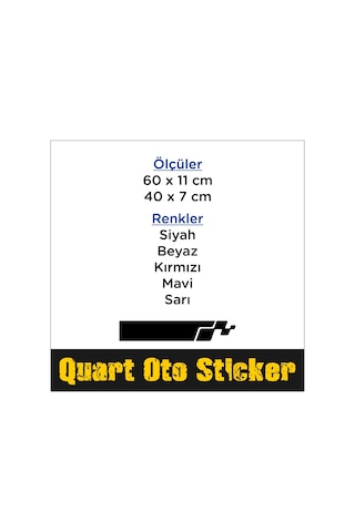 Renault Şerit Kaput Araba Sticker, Oto Sticker