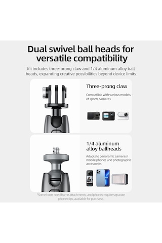 Telesin Cmm-001 Manyetik Kamera Montaj Aparatı Alüminyum Siyah