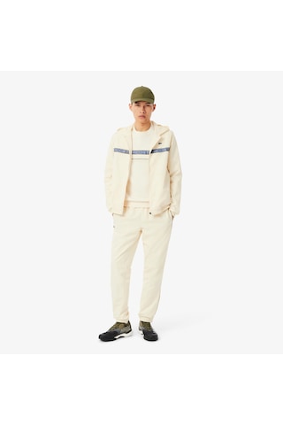 Lacoste Sh4767 Erkek Sweatshirt Krem
