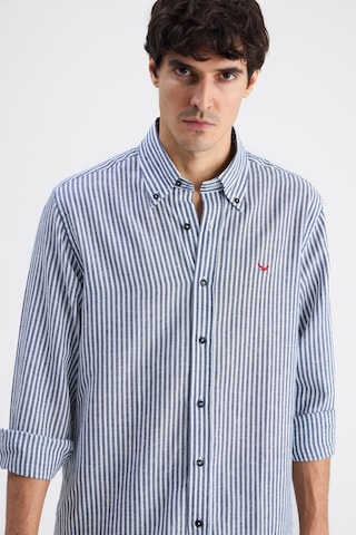 D'S Damat Ds Damat Comfort Lacivert Çizgili Gömlek 6hc02g816304m Çok Renkli