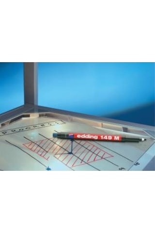 Asetat Kalemi Permanent Edding E-149 M Silgili Mavi