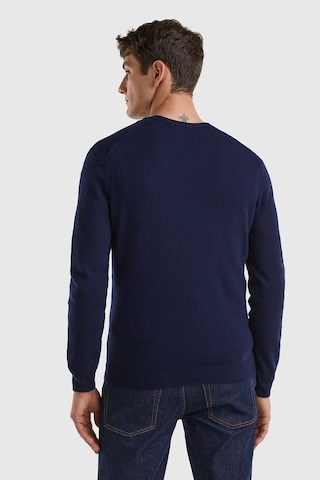 Benetton Erk V Yaka Merino Kazak- Lacivert