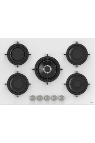 Afm Tech Ve Ferre Livao 5 Gözlü Beyaz RS036 + FM7701 + FM3301 Ankastre Set