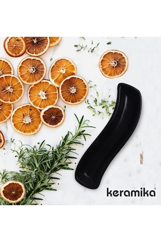 Keramika İvory 18 Cm Zeytinlik Mat Siyah Keramika İvory 18 Cm Zeytinlik Mat Siyah