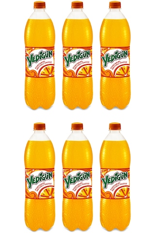 Yedigün Portakal Meyveli Gazoz 1 Lt X 6 Adet