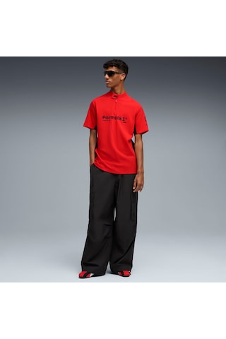 Puma F1 75yrs Erkek Standart Kesim Polo 632657 03 KIrmızı
