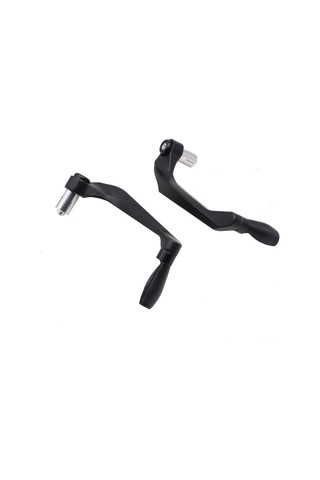 Neevoyu Motorcycle 18mm Direksiyon Koruyucu, Abs Malzeme Fren Kol Koruma Aleti, Siyah, Çift Set