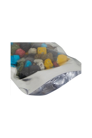 8,5 Cm X 14,5 Cm + 2,5 Cm -100 Adet Şeffaf Metalize Doypack 1 X 25 100'lü