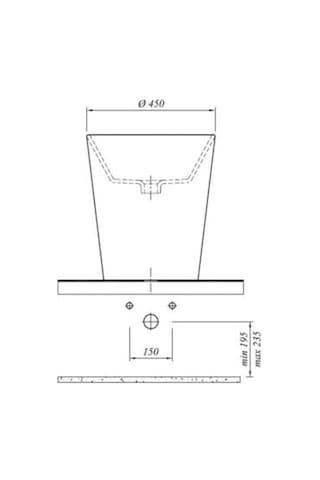 Kale Eternal Kova Lavabo 45CM 7113416000