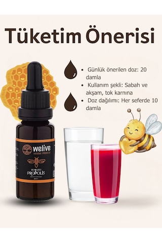 Su Bazlı Propolis Damla Plus 30 Ml %10 Anadolu Propolisi, Alkolsüz
