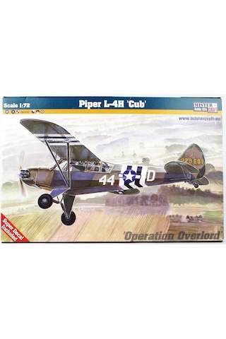 Mistercraft D253 1/72 Piper L-4h Cub Askeri Uçak Plastik Model Kiti-51251