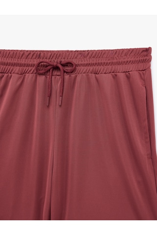 Koton Straight Fit Cepli Beli Bağcıklı Spor Şort Gül Kurusu 6sam40133nk