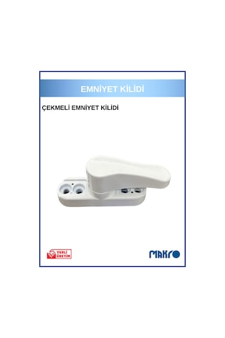 Pvc Kapı Pencere Pimapen Balkon Kapısı Çocuk Emniyet Kilidi Güvenlik Çekmeli Metal Beyaz