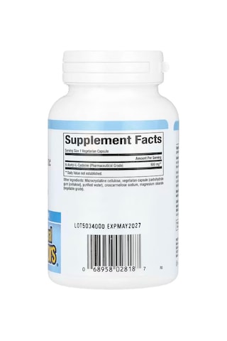 Natural Factors N.a.c N-acetyl-l-cysteine Glutathione Precursor 600 Mg 60 Vegetarian Capsules