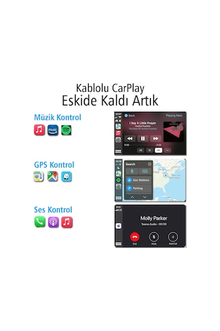 Powermaster Pm-24508 Wireless Kablosuz İphone Carplay Araç İçi Ekran Yansıtma 4.0 Versiyon Diğer