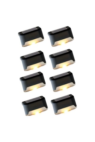 Nt Merdiven Ve Korkuluklar İçin Güneş Enerjili Aydınlatma, 8'li Paket