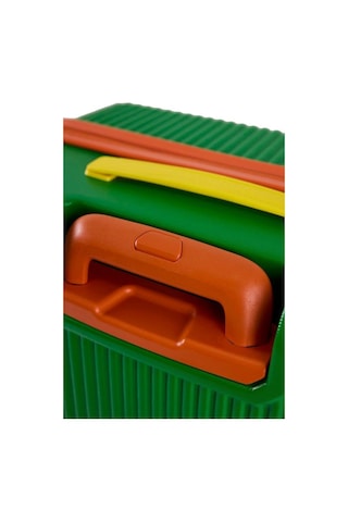 Bad Bear Logo Suitcase 23.01.80.002y Yeşil Orta Boy Valiz 64lt Yeşil