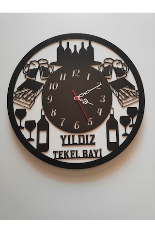 Mrchediyesepeti Duvar Saatleri Kişiye Özel Tasarım Şık Ve Kaliteli No967 Çok Renkli