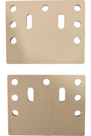 Sürgülü Gardırop Alt Teker Plastik Ray Yükseltici 2'li