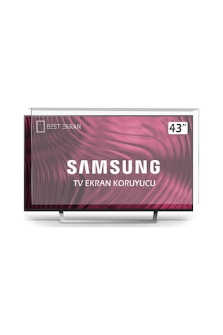 Samsung Uyumlu 43du8500 Tv Ekran Koruyucu 43" İnç Crystal Ue43du8500uxtk