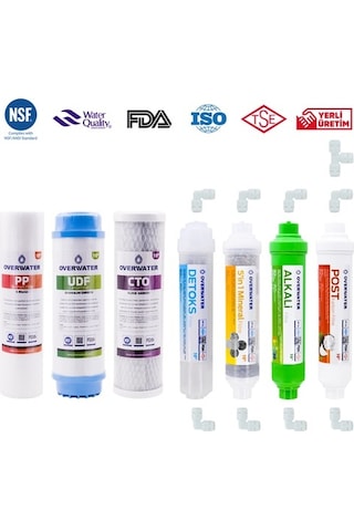 Açık Kasa Su Arıtma Cihazı Filtresi 7 Li Filtre Seti Membransız (480266317)