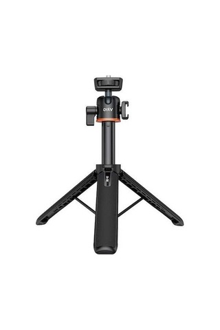 Fastbuy Vrıg Tp-06 Alüminyum Selfie Çubuğu, 1/4 Vida Bağlantısı, Soğuk Ayak, 1.5kg Yük, Siyah 20cm Katlanır, 55cm