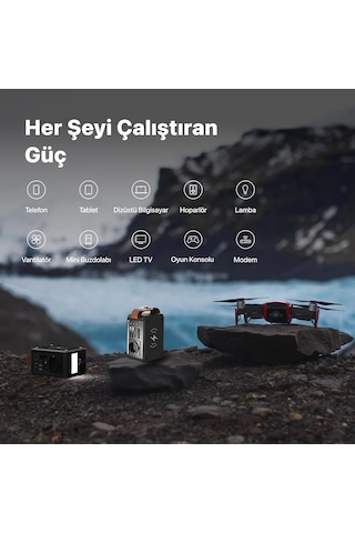 Xenon Smart Taşınabilir Güç İstasyonu Kablosuz Hızlı Şarj Cihazı Güneş Paneli İle Şarj Desteği Type- Sku: Smg8690010062390