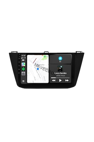 Volkswagen Tıguan 2016-23 10" Uyumlu Androıd Multimedya Gerçek 2/32 Kablosuz Carplay Geri Görüş Kameralı 10"
