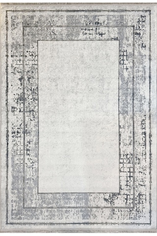 Dijital Kaymaz Yıkanabilir Modern Salon Halısı Mutfak Halısı Yolluk Balkon Halısı Ev Dekor3453 Krem - Gri