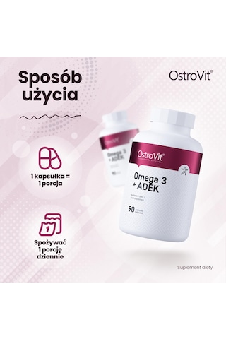 Ostrovit Omega 3 + Adek 90 Caps