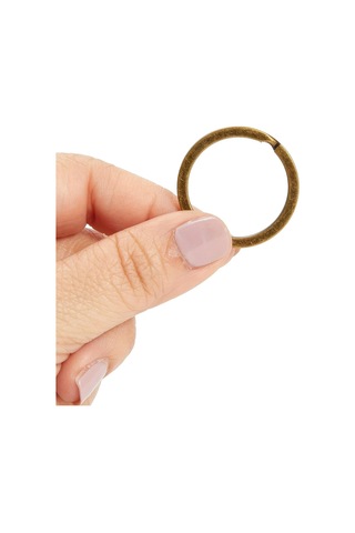 30 Adet Antik Renk 3 Cm Metal Anahtarlık Halkası