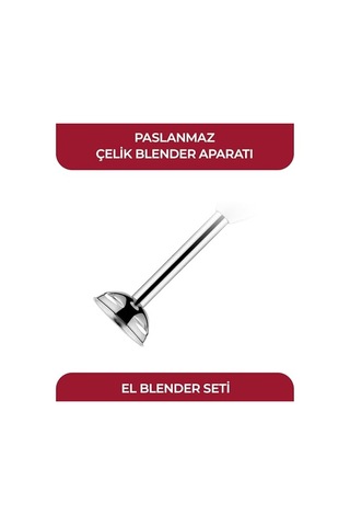 Sinbo Shb-3102 El Blenderi Çubuk Blender, Paslanmaz Çelik Uç, Ölçü Kabı Dahil, Çorba Sos Püre Smoothie Hazırlama, Ergonomik Tutuş, Beyaz