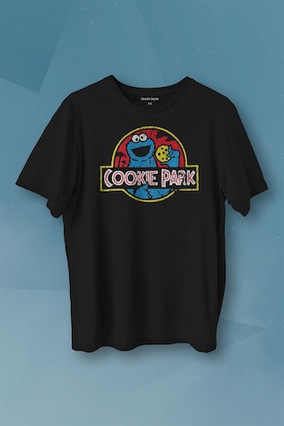 Kurabiye Canavarı Cookie Jurassic Park Baskılı Tişört Unisex T-shirt 001