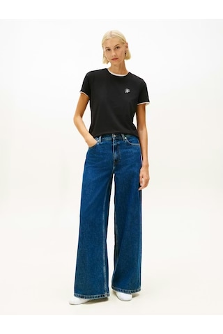 Th Scrıpt Reg C-nk Ss Tee Kadın Siyah T-shirt - Ww0ww47809 Siyah