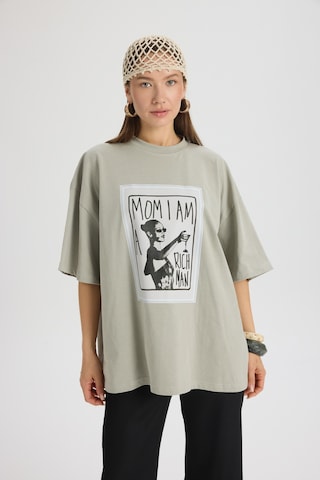 Mai Studıos Mai Studios Co. Rich Woman Oversize Gri T-shirt Gri
