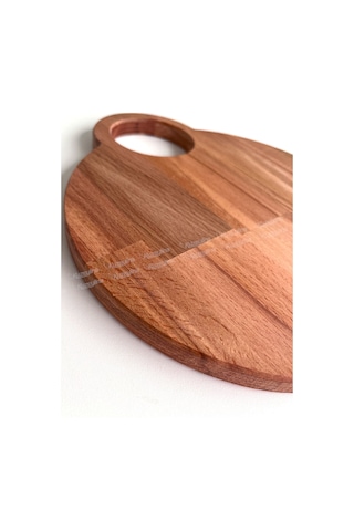 Ahşap Kesme Tahtası Sunumluk Doğal Kayın Ağacı 30x26 Cm - Kl-akt521a Ahşap