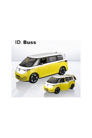 Maisto 1:24 Volkswagen Id Buzz Alaşım Otobüs Araba Modeli Döküm Simülasyon Yellow