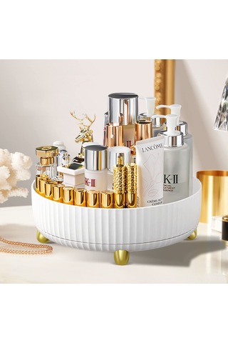 Ximistore9 Pet Malzeme Döner Baharat Rafı, Dürtüye Dayanıklı, Temizliği Kolay, Düşmeyi Engelliyor, Alçılamaz A-büyük-beyaz