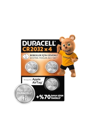 Cr 2032 Lityum Düğme Pil 4'lü Paket 3v, Cr2032
