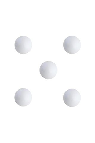 5 Adet Tomurcuk Porselen Top Düğme Beyaz Çocuk Odası Kulp Beyaz