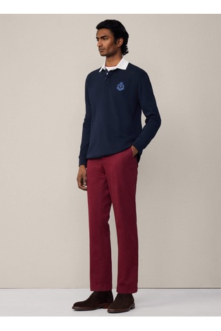 Hackett Koyu Lacivert Erkek %100 Pamuk Slim Fit Sweatshirt Hm570837