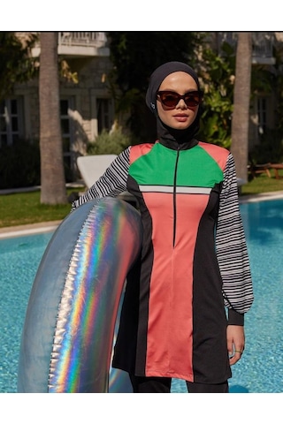 Mayovera Modern Pembe Çizgili Tasarım Mayo 001