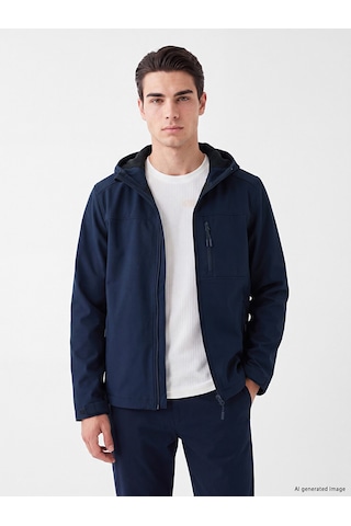 Lcwaıkıkı Classic Lacivert Regular Fit Kapüşonlu Erkek Ceket